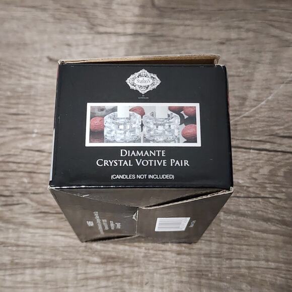 Shannon Diamante Crystal Votive Pair of Candle Holders - Picture 2 of 4